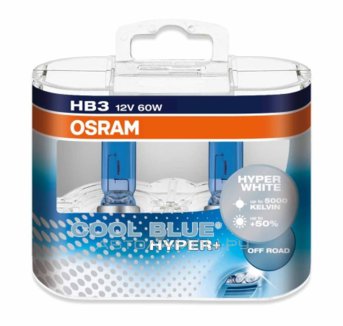 HB3 12V- 60W (P20d) (-. ) Cool Blue Hyper+ (2) DuoBox 69005CBH+-HCB (.2)