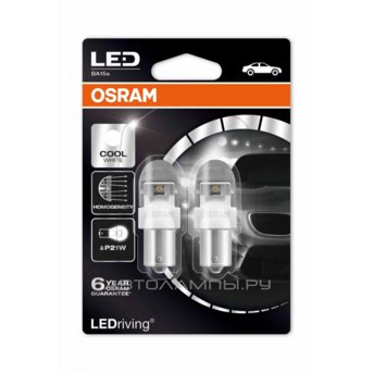 Osram P21W 6000K LEDriving Premium